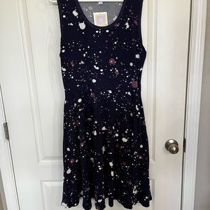 LuLaRoe splatter cotton sundress xl NWT has pockets!